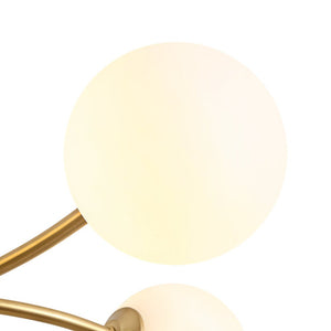 LightFixturesUSA - 15 - Light Opal Glass Globe Bubble Sputnik Branch Chandelier - Chandelier - Brass - 