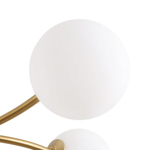 LightFixturesUSA - 15 - Light Opal Glass Globe Bubble Sputnik Branch Chandelier - Chandelier - Brass - 