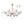LightFixturesUSA-16-Light Frosted Glass Globe Bubble Sputnik Chandelier-Chandelier-Black-