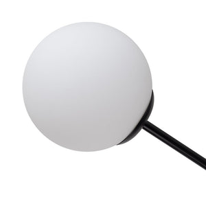 LightFixturesUSA-16-Light Frosted Glass Globe Bubble Sputnik Chandelier-Chandelier-Black-