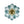 LightFixturesUSA - 18 - Light Cluster Gradual Blue Glass Globe Bubble Chandelier - Chandelier - Gradual Blue - 