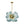 LightFixturesUSA - 18 - Light Cluster Gradual Blue Glass Globe Bubble Chandelier - Chandelier - Gradual Blue - 