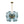 LightFixturesUSA - 18 - Light Cluster Gradual Blue Glass Globe Bubble Chandelier - Chandelier - Gradual Blue - 