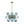 LightFixturesUSA - 18 - Light Cluster Gradual Blue Glass Globe Bubble Chandelier - Chandelier - Gradual Blue - 