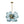 LightFixturesUSA - 18 - Light Cluster Gradual Blue Glass Globe Bubble Chandelier - Chandelier - Gradual Blue - 