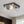LightFixturesUSA - 2 - Light Clear Textured Glass Square Flush Mount - Ceiling Light - Black - 