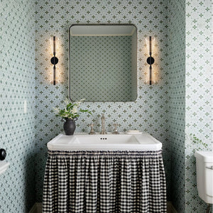 LightFixturesUSA - 2 - Light Dimmable LED Up Down Conical Vanity Wall Sconce - Wall Sconce - Black - 2 Packs - 