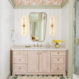 LightFixturesUSA - 2 - Light Dimmable LED Up Down Conical Vanity Wall Sconce - Wall Sconce - Brass - 2 Packs - 