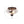Load image into Gallery viewer, LightFixturesUSA - 2 - light Hammered Glass Flush Mount Ceiling Light - Ceiling Light - 2 - Lt - Black
