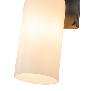 LightFixturesUSA - 2 - Light Milky White Glass Cylinder Vanity Wall Sconce - Wall Sconce - 2 Packs - 