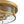 LightFixturesUSA - 2 - Light Seeded Glass Round Flush Mount Ceiling Light - Ceiling Light - Brass - 
