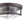 LightFixturesUSA - 2 - Light Seeded Glass Round Flush Mount Ceiling Light - Ceiling Light - Oil Rubbed Bronze - 
