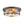 LightFixturesUSA - 2 - Light Seeded Glass Round Flush Mount Ceiling Light - Ceiling Light - Oil Rubbed Bronze - 