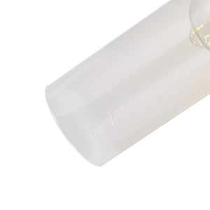 LightFixturesUSA - 2 - Light Up Down Glass Linear Tube Vanity Wall Lamp - Wall Sconce - Brass - 