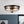 LightFixturesUSA - 2 - Light Water Glass Round Flush Mount Ceiling Light - Ceiling Light - Black - 