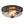 Load image into Gallery viewer, LightFixturesUSA - 2 - Light Water Glass Round Flush Mount Ceiling Light - Ceiling Light - Oil Rubbed Bronze - 
