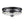 LightFixturesUSA - 2 - Light Water Glass Round Flush Mount Ceiling Light - Ceiling Light - Oil Rubbed Bronze - 