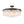 LightFixturesUSA-23.6” Tiered Hammered Water Glass Round Semi Flush Mount Chandelier-Chandelier-Black-
