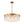 LightFixturesUSA-23.6” Tiered Hammered Water Glass Round Semi Flush Mount Chandelier-Chandelier-Black-