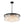 LightFixturesUSA-23.6” Tiered Hammered Water Glass Round Semi Flush Mount Chandelier-Chandelier-Black-