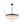 LightFixturesUSA-23.6” Tiered Hammered Water Glass Round Semi Flush Mount Chandelier-Chandelier-Black-