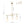 LightFixturesUSA - 3 - light Adjustable Gradual White Glass Globe Sputnik Chandelier - Chandelier - Brass - 