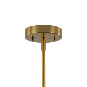 LightFixturesUSA - 3 - light Adjustable Gradual White Glass Globe Sputnik Chandelier - Chandelier - Brass - 