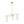 LightFixturesUSA - 3 - light Adjustable Gradual White Glass Globe Sputnik Chandelier - Chandelier - Brass - 