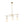 LightFixturesUSA - 3 - light Adjustable Gradual White Glass Globe Sputnik Chandelier - Chandelier - Brass - 