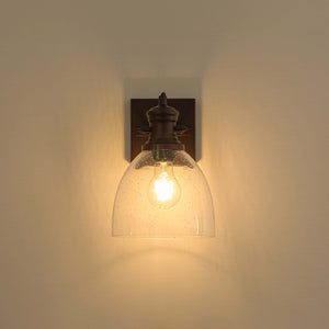 LightFixturesUSA-3-Light Adjustable Seeded Glass Linear Semi Flush Mount-Ceiling Light-1-Lt-