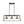 LightFixturesUSA - 3 - Light Black Brass Rectangle Cage Island Chandelier - Chandelier - Black + Brass - 