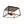 LightFixturesUSA - 3 - Light Black Square Box Clear Glass Cage Ceiling Light - Ceiling Light - Black - 