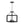 LightFixturesUSA-3-Light Black Square Candle Style Cage Pendant / Semi Flush-Chandelier-22.6 in-