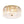 LightFixturesUSA-3-Light Brass Clear Ribbed Glass Round Drum Flush Mount-Ceiling Light-17.3 in-