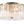 LightFixturesUSA-3-Light Brass Clear Ribbed Glass Round Drum Flush Mount-Ceiling Light-17.3 in-