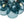 LightFixturesUSA - 3 - Light Brass Cluster Blue Glass Globe Bubble Ceiling Light - Ceiling Light - Blue Bubble - 