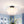LightFixturesUSA-3-Light Brass Cluster Frosted Glass Globe Bubble Ceiling Light-Ceiling Light-Black (Pre-Order)-
