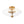 LightFixturesUSA - 3 - Light Brass Textured Glass Bowl Round Semi Flush Mount - Ceiling Light - Clear Glass - 