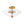 LightFixturesUSA - 3 - Light Brass Textured Glass Bowl Round Semi Flush Mount - Ceiling Light - Clear Glass - 