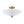 LightFixturesUSA - 3 - Light Brass Textured Glass Bowl Round Semi Flush Mount - Ceiling Light - Clear Glass - 