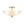 LightFixturesUSA - 3 - Light Brass Textured Glass Bowl Round Semi Flush Mount - Ceiling Light - Clear Glass - 