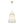 LightFixturesUSA-3-Light Brass White Linen Conical Lantern Chandelier-Chandelier-16 in-