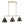 LightFixturesUSA - 3 - Light Brushed Gold Black Cone Island Chandelier - Chandelier - 39 in (Pre - Order & 2 - 3 Weeks) - 