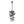 LightFixturesUSA-3-Light Cascade Cluster Clear Glass Bubble Chandelier-Chandelier-Green Glass+ White Finish-