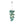 LightFixturesUSA-3-Light Cascade Cluster Clear Glass Bubble Chandelier-Chandelier-Green Glass+ White Finish-