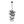 LightFixturesUSA-3-Light Cascade Cluster Clear Glass Bubble Chandelier-Chandelier-Green Glass+ White Finish-
