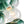 LightFixturesUSA-3-Light Cascade Cluster Clear Glass Bubble Chandelier-Chandelier-Green Glass+ White Finish-
