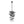 LightFixturesUSA-3-Light Cascade Cluster Clear Glass Bubble Chandelier-Chandelier-Green Glass+ White Finish-