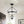 LightFixturesUSA - 3 - Light Clear Glass Bell Jar Lantern Pendant / Semi Flush - Ceiling Light - Black - 