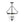 LightFixturesUSA - 3 - Light Clear Glass Bell Jar Lantern Pendant / Semi Flush - Ceiling Light - Black - 